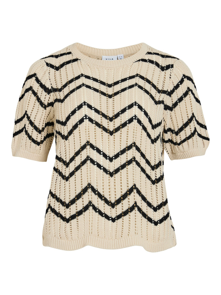 VIAUTRA O-NECK 2/4 KNIT TOP/BFS