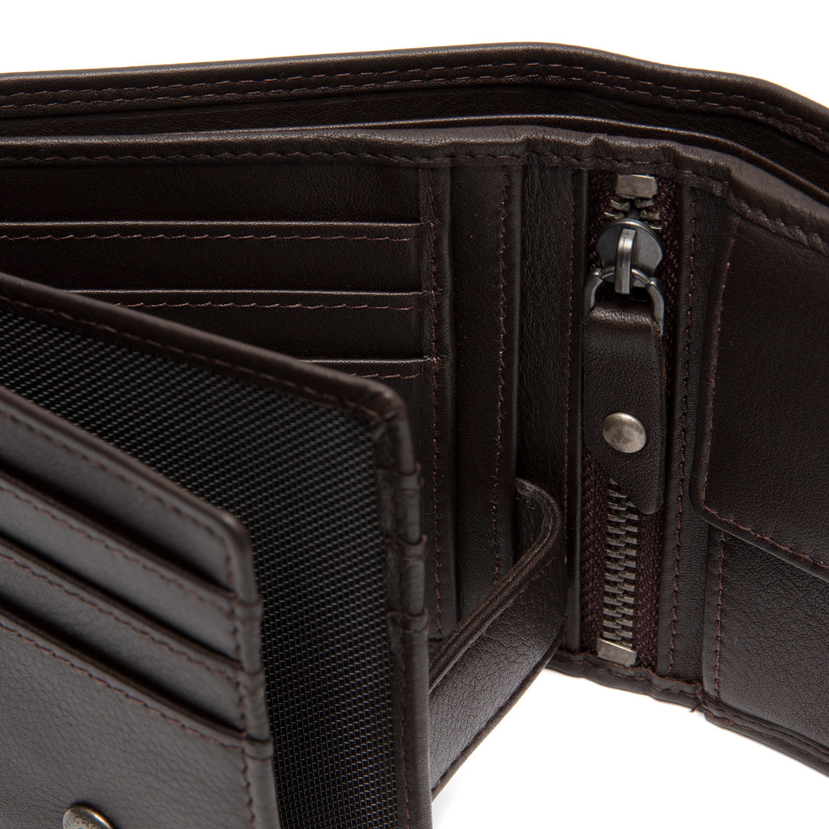 Leder Portemonnaie Braun Nappa Seri