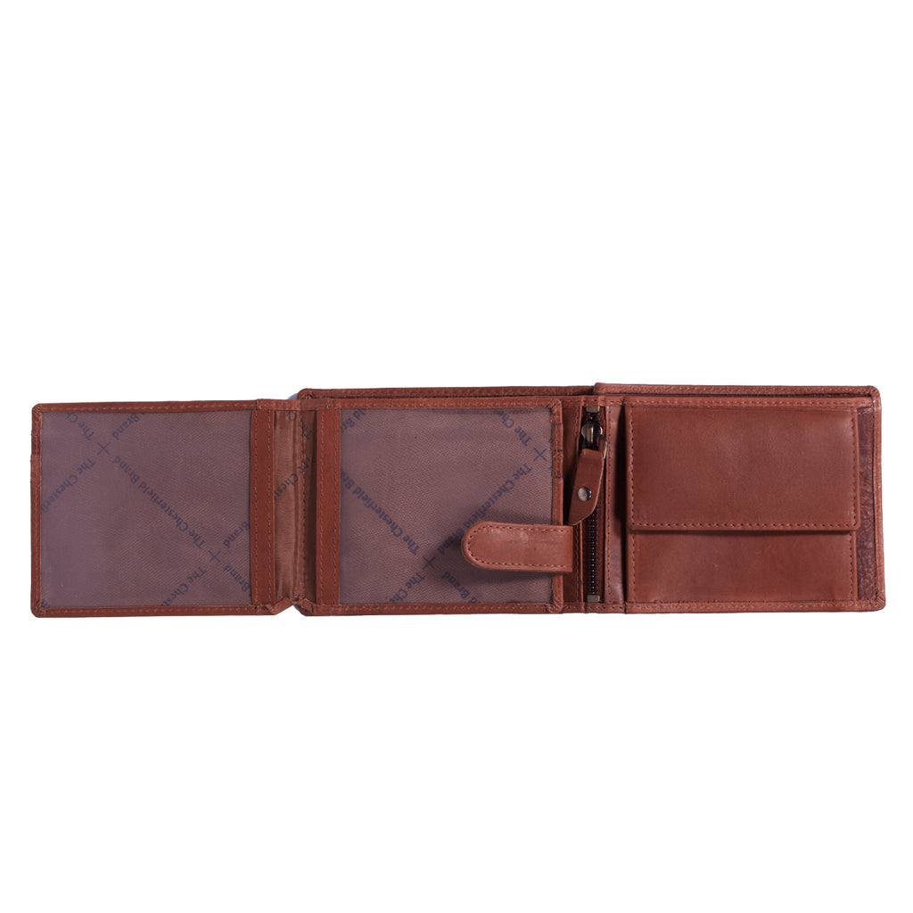 Leder Portemonnaie Cognac Marion
