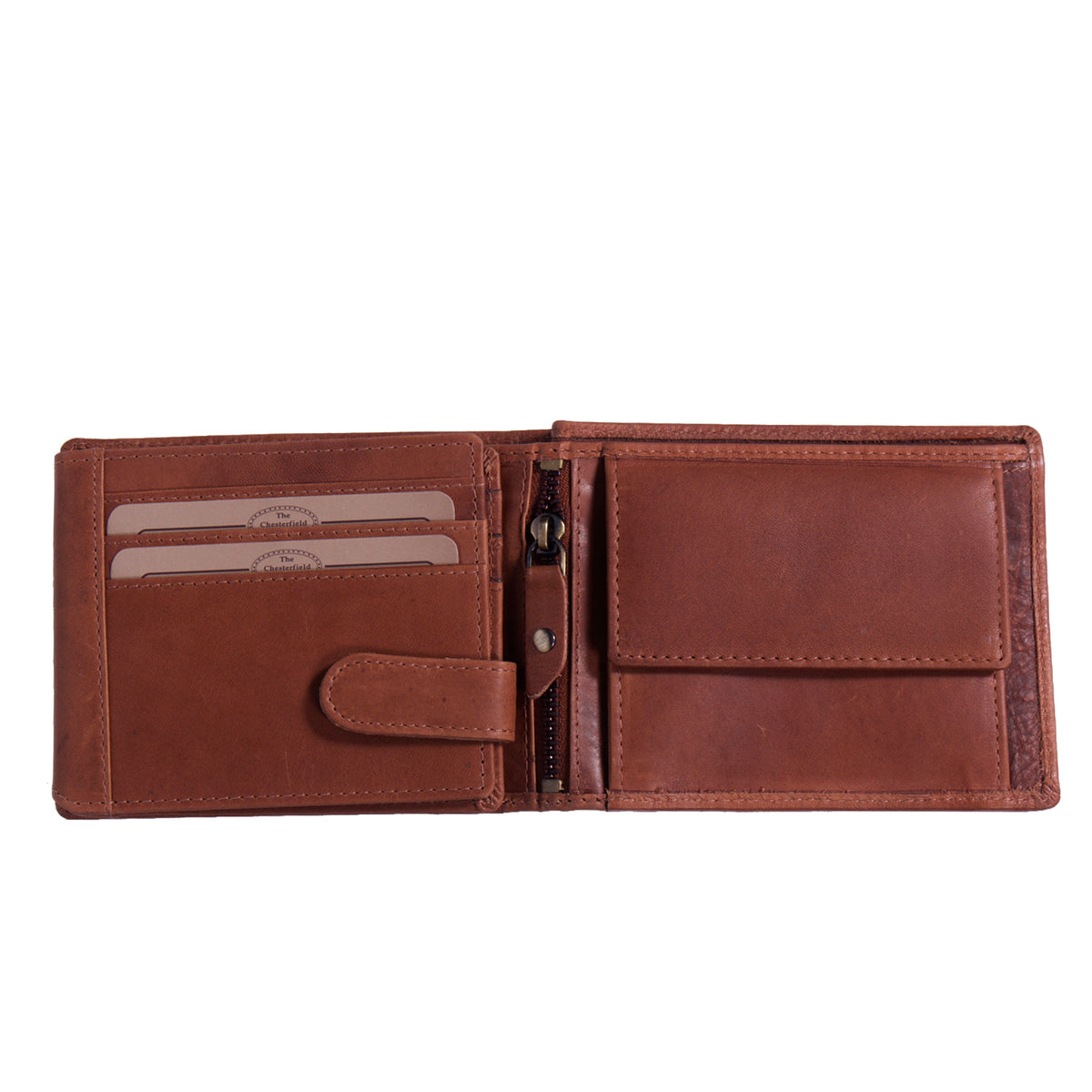 Leder Portemonnaie Cognac Marion