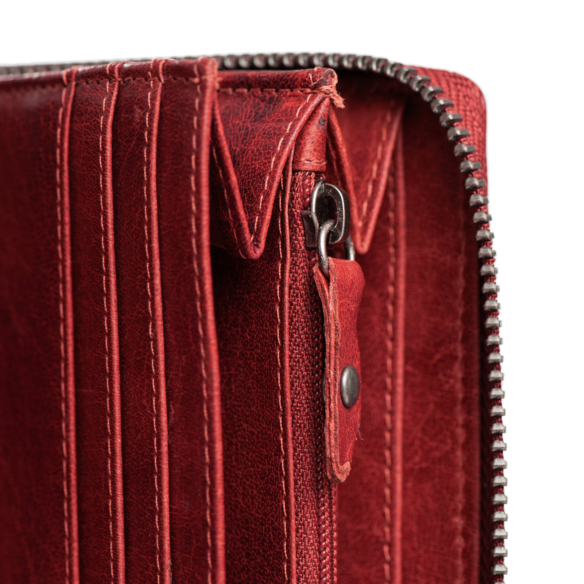 Leder Portemonnaie Rot Havana