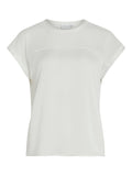 VIELLETTE O-NECK S/S MESH TOP - NOO