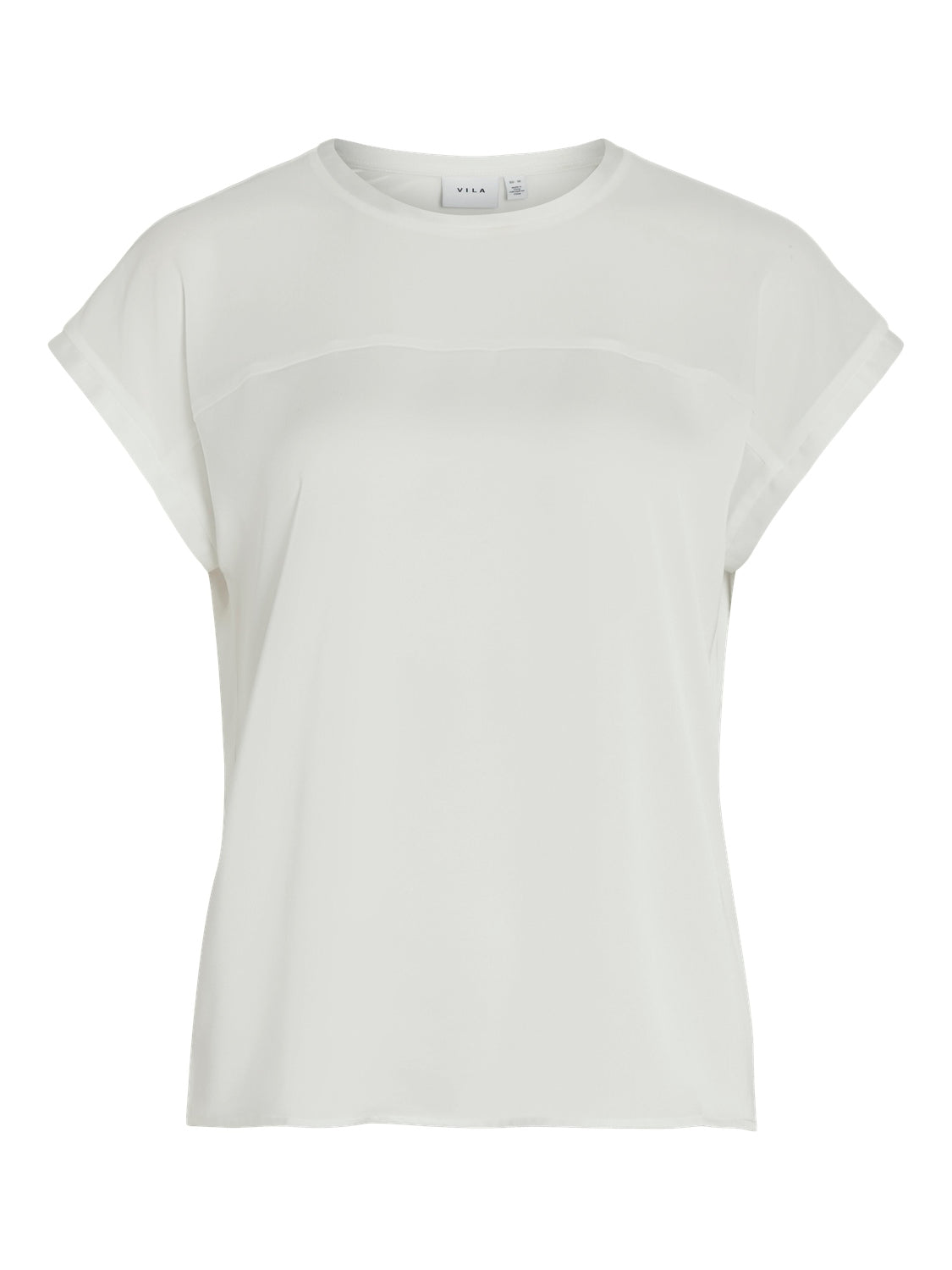 VIELLETTE O-NECK S/S MESH TOP - NOO