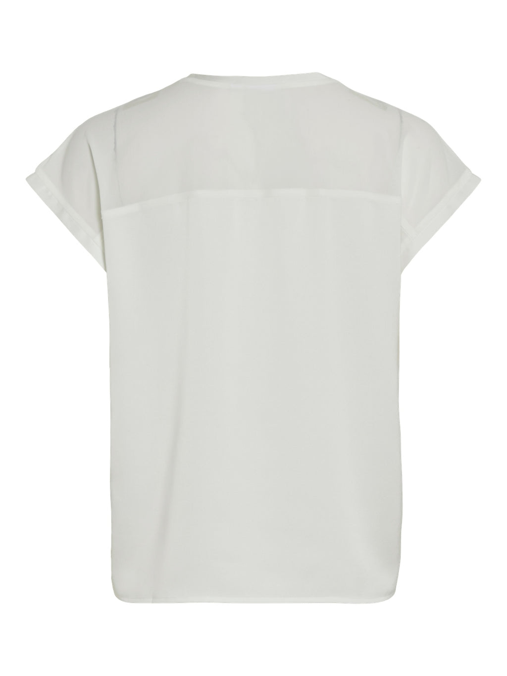 VIELLETTE O-NECK S/S MESH TOP - NOO
