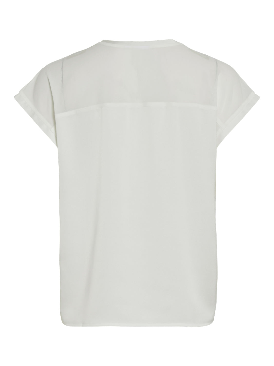 VIELLETTE O-NECK S/S MESH TOP - NOO