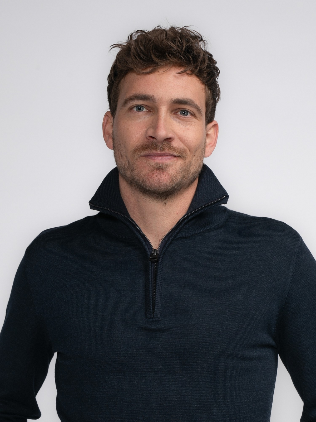 Men Knitwear Collar Basic