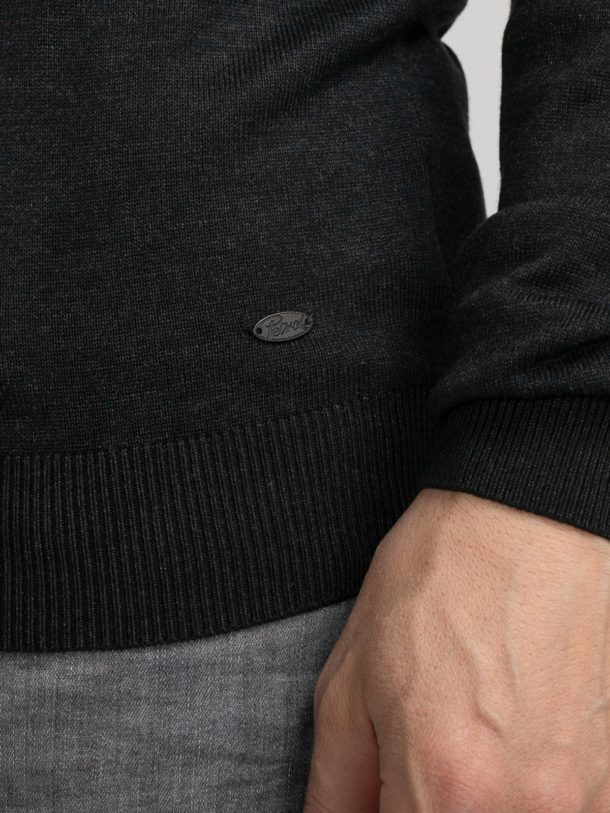 Men Knitwear Collar Basic