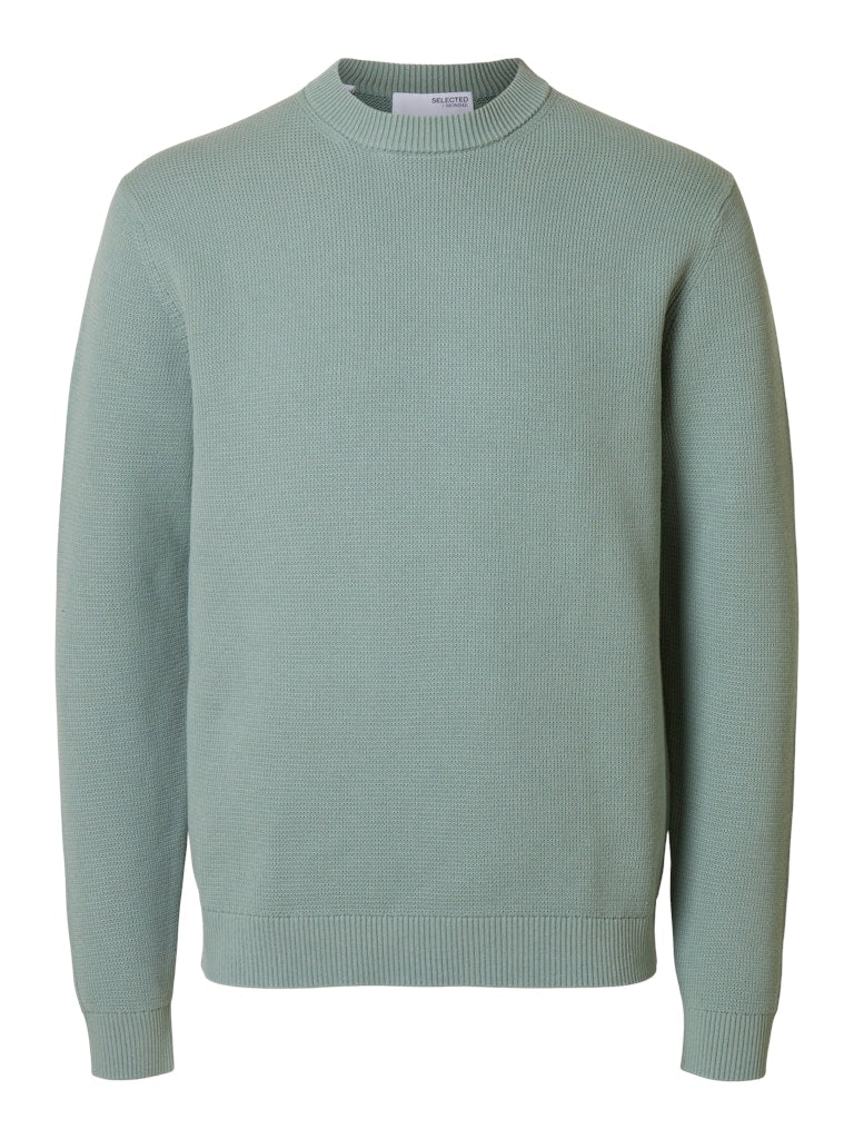 SLHDANE LS KNIT STRUCTURE CREW NECK