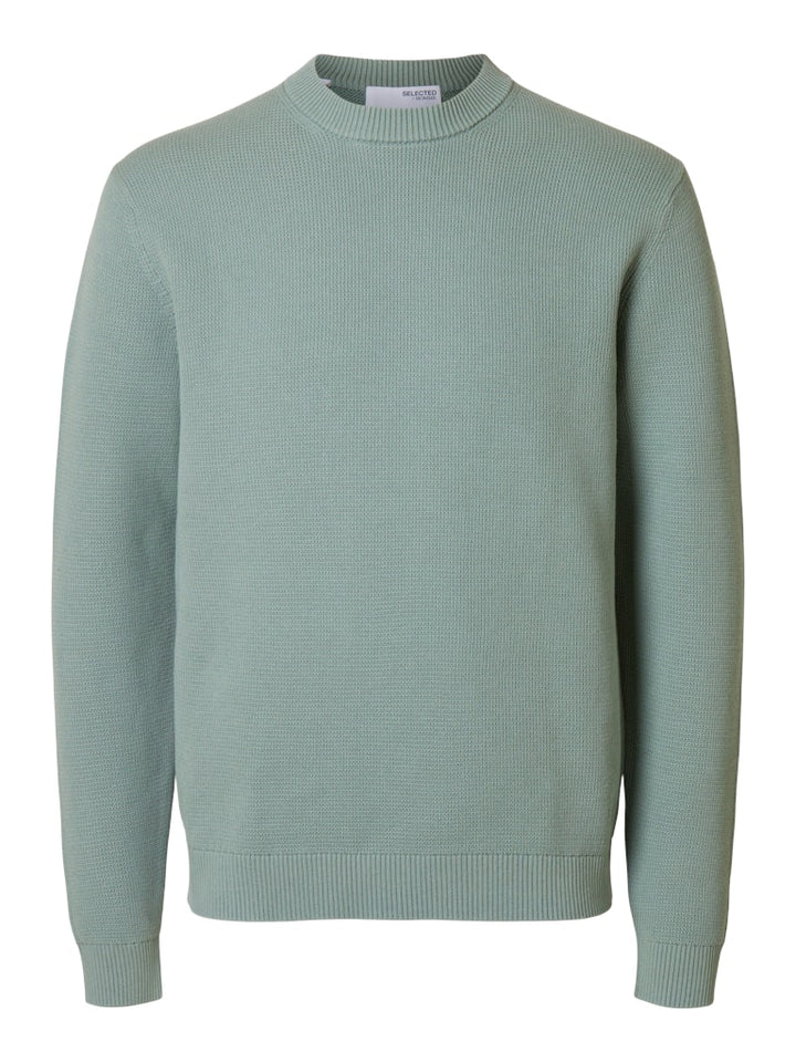 SLHDANE LS KNIT STRUCTURE CREW NECK