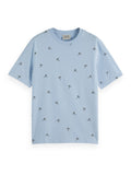 Regular fit micro AOP T-shirt