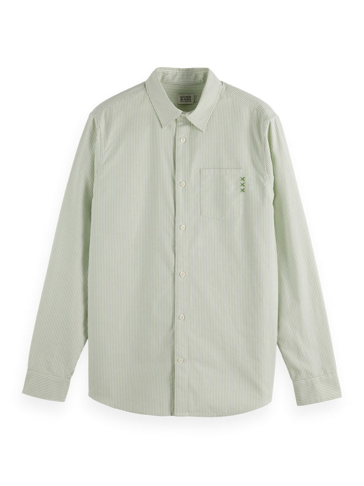 Regular fit striped oxford shirt