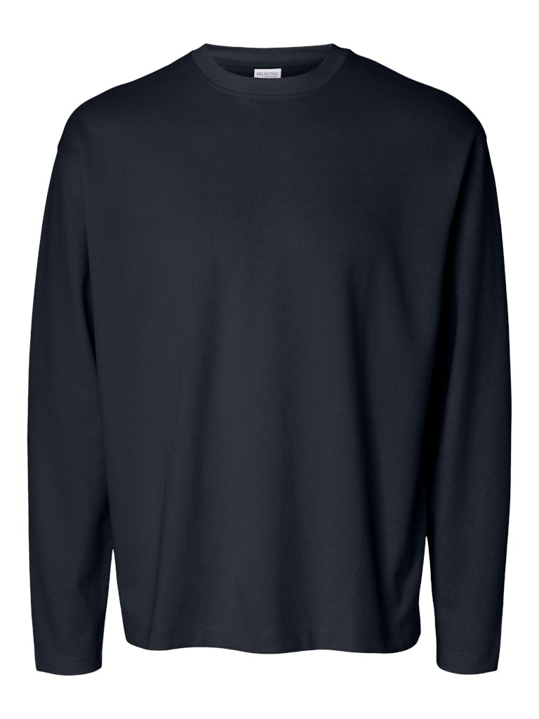 SLHLOOSEOSCAR LS O-NECK TEE NOOS