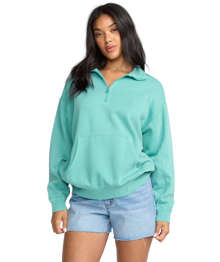 HULA HALF ZIP F (BRB)