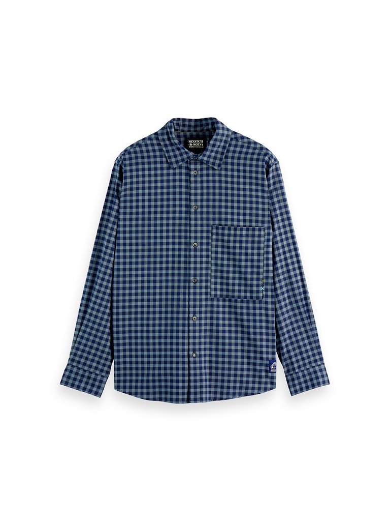 Lightweight flannel checked shirt