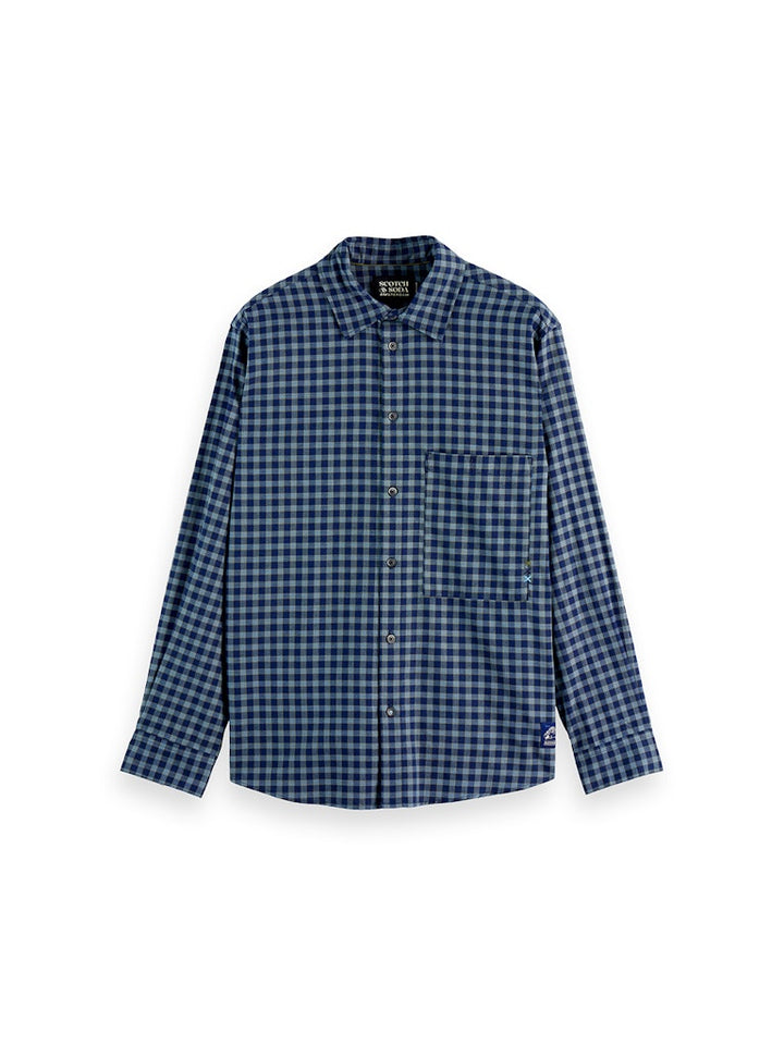 Lightweight flannel checked shirt