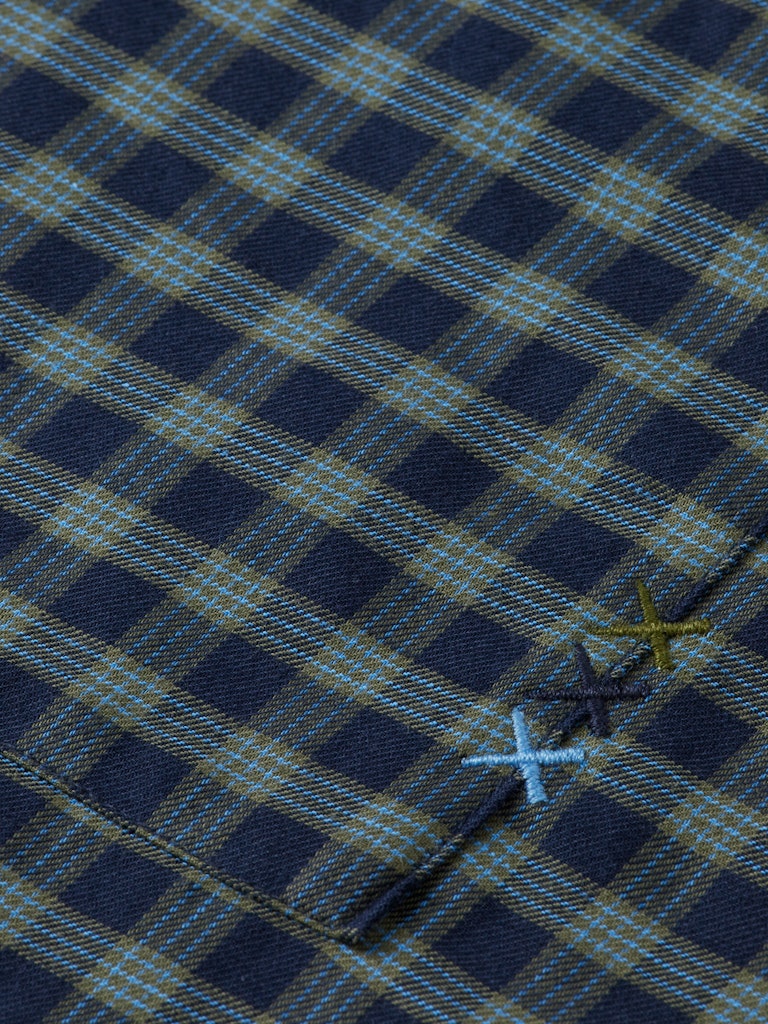 Lightweight flannel checked shirt