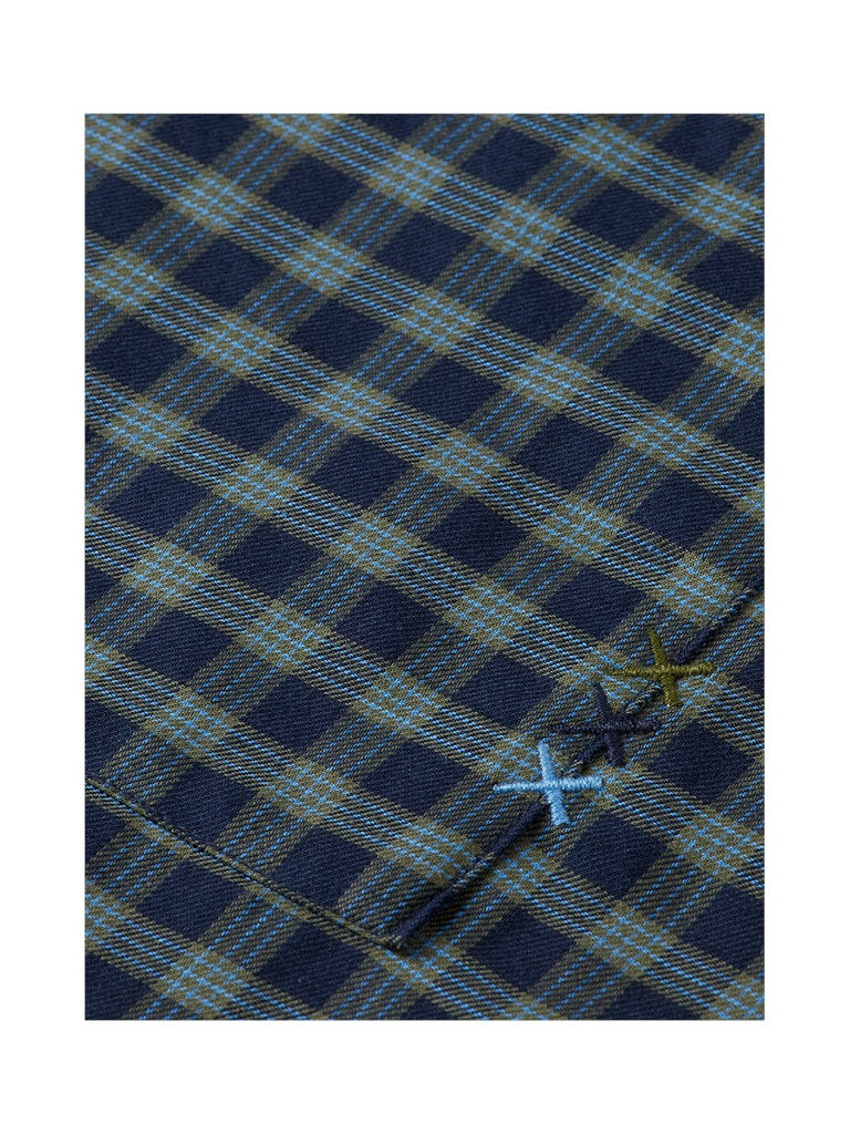 Lightweight flannel checked shirt