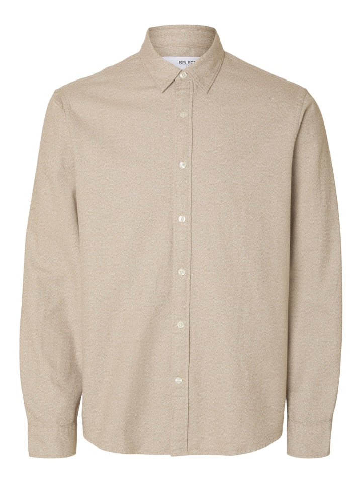 SLHREGNOAH BRUSHED TWIST SHIRT LS N