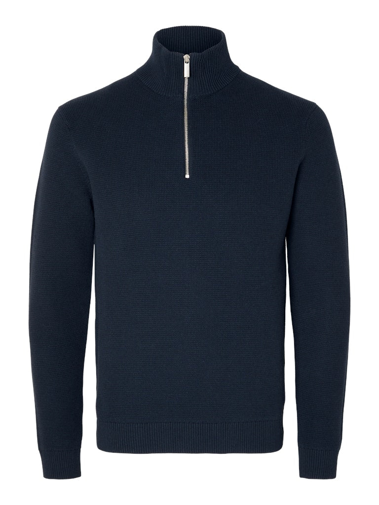 SLHDANE LS KNIT STRUCTURE HALF ZIP