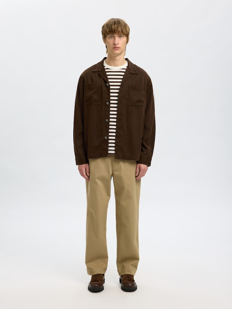 SLHREGMIO TENCEL OVERSHIRT