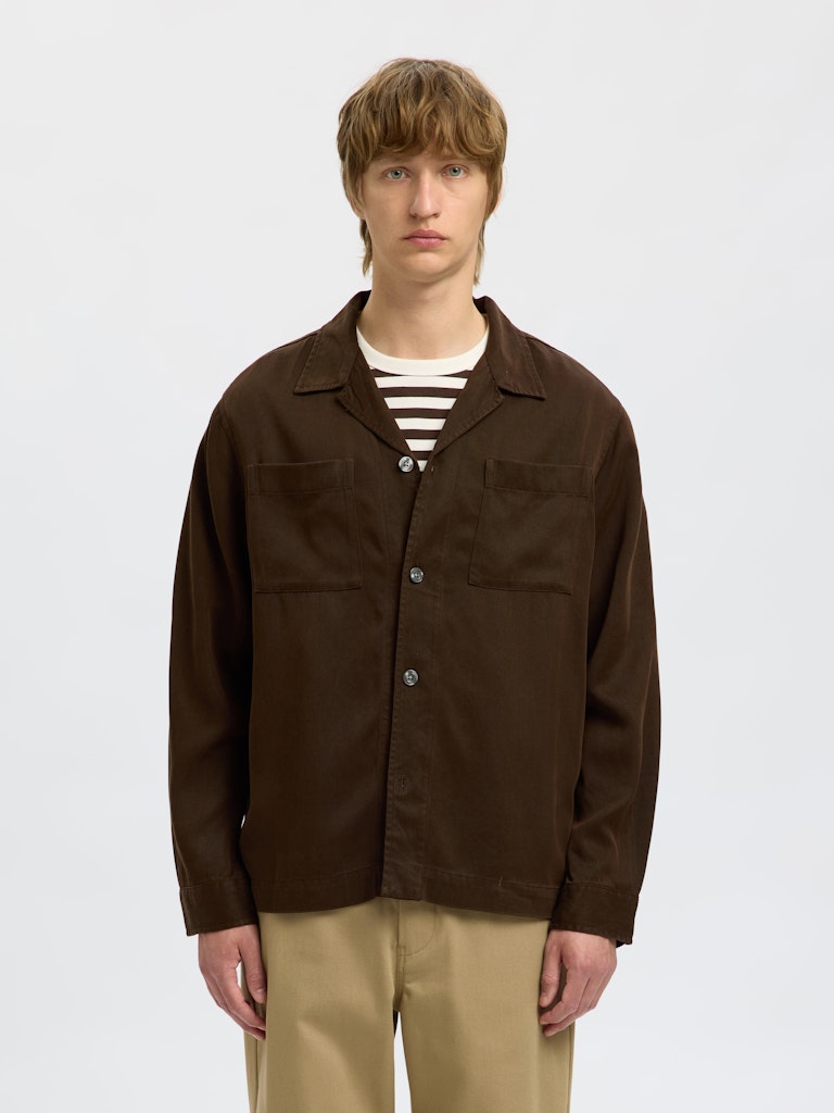 SLHREGMIO TENCEL OVERSHIRT