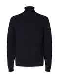 SLHDANE LS KNIT STRUCTURE ROLL NECK