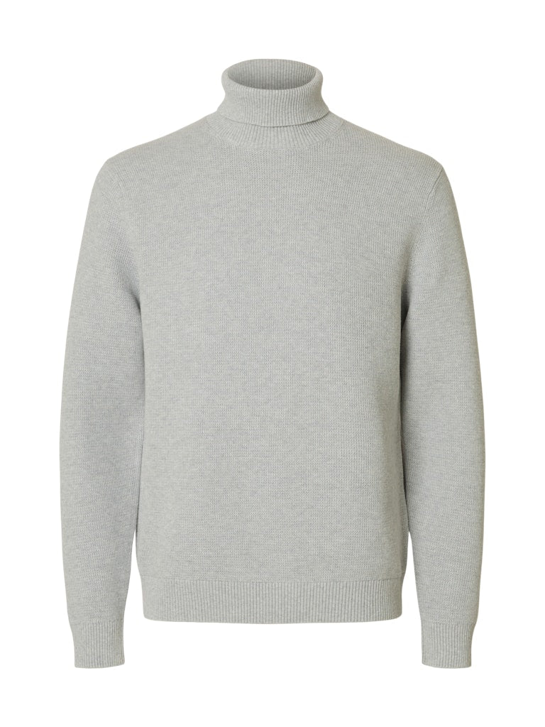 SLHDANE LS KNIT STRUCTURE ROLL NECK