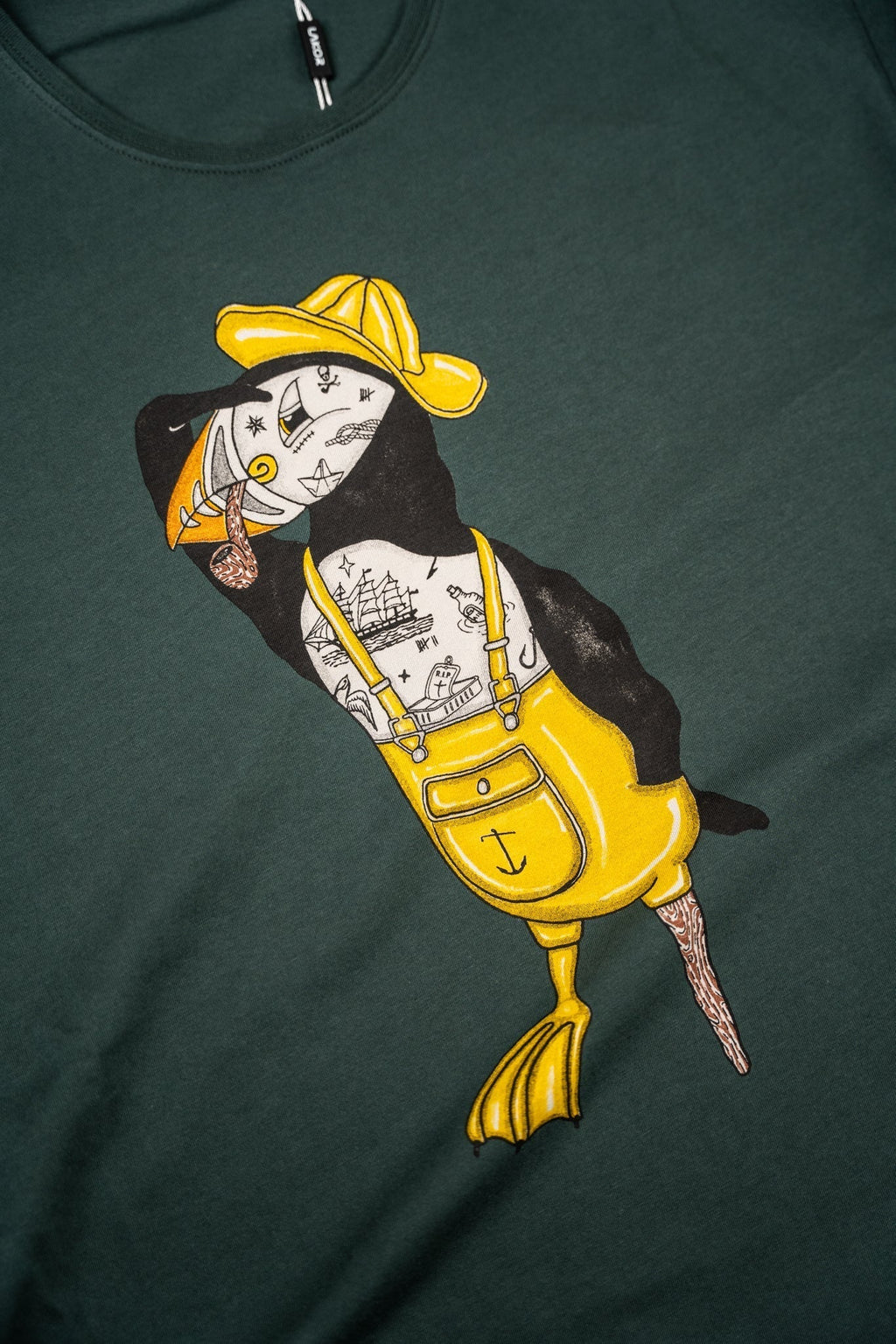 Seaparrot Seaman T-shirt (Green Gab