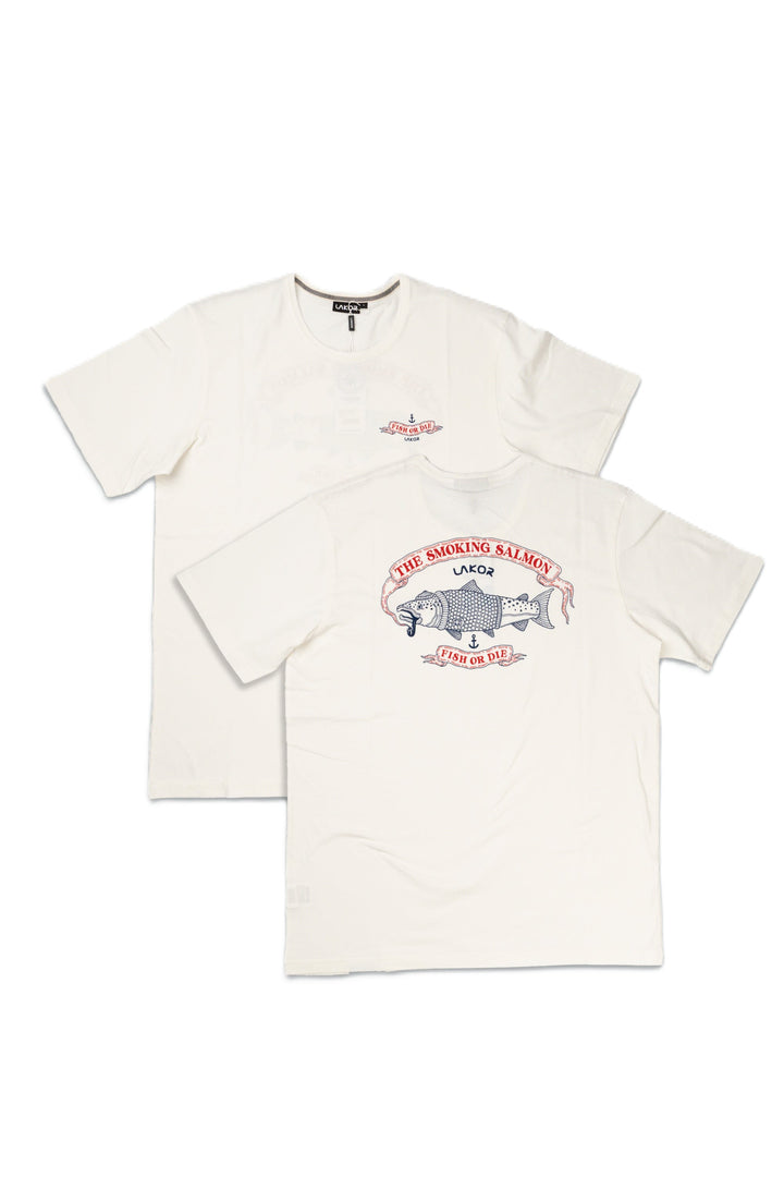 The Smoking Salmon T-shirt (Star Wh