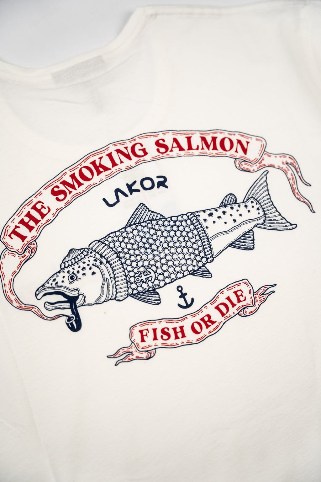 The Smoking Salmon T-shirt (Star Wh