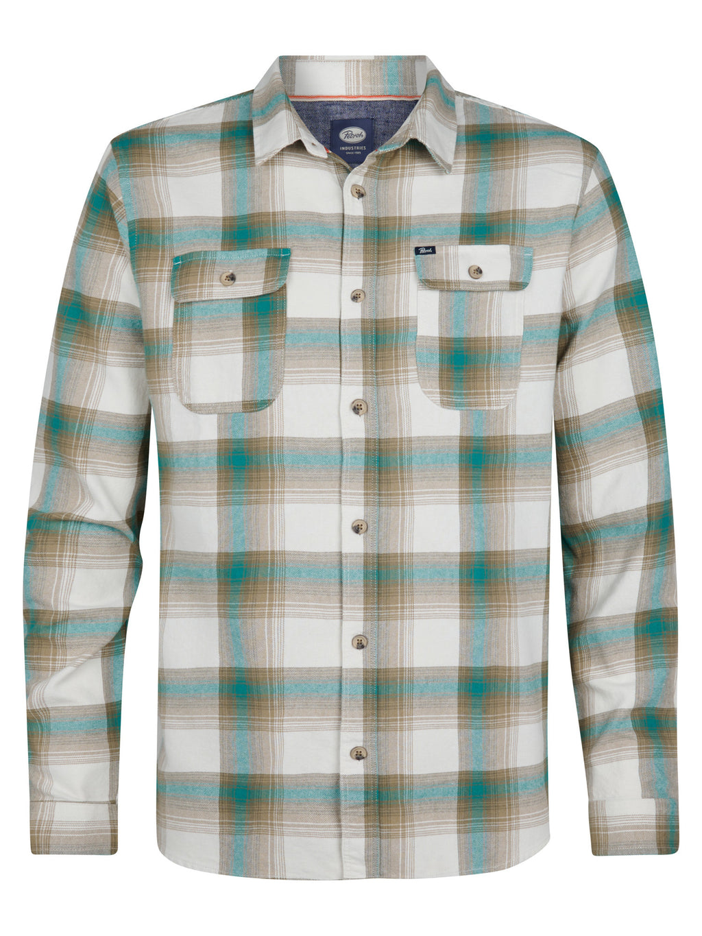 Men Shirt Long Sleeve Check