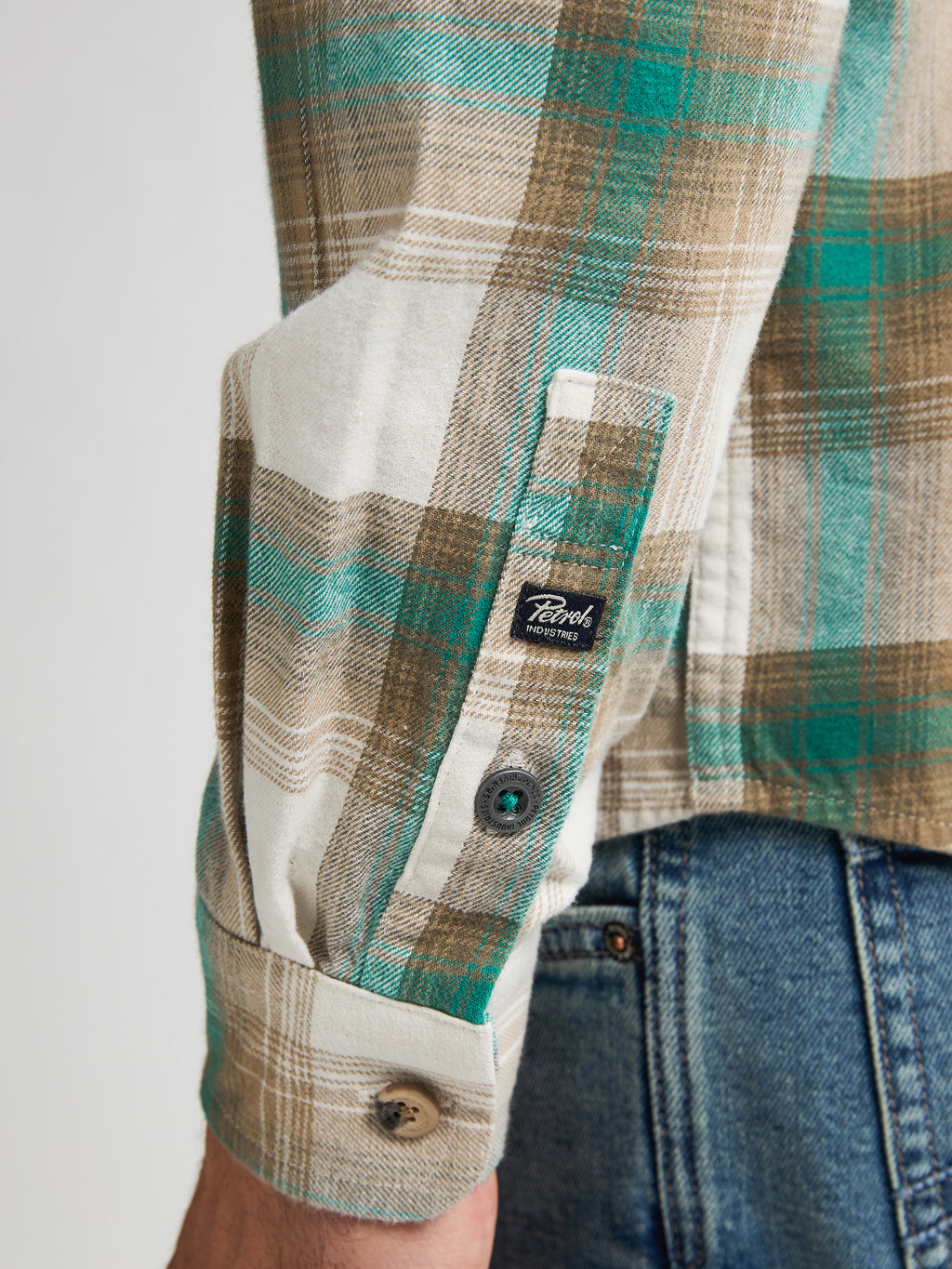 Men Shirt Long Sleeve Check