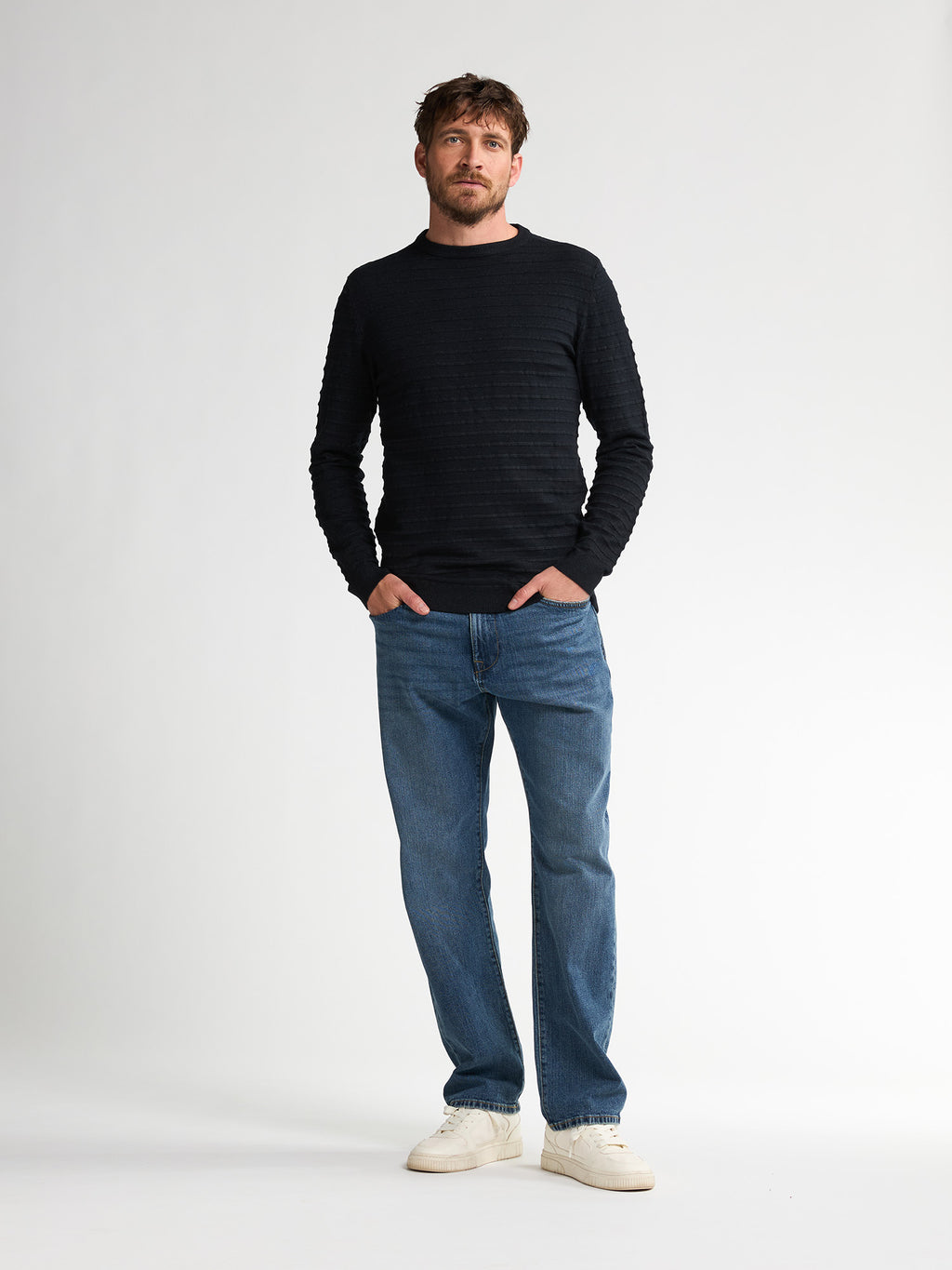 Men Knitwear Round Neck Basic