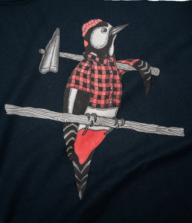 Woodpecker T-shirt (Blueberry)