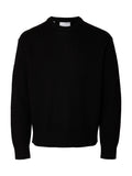 SLHARNE LS KNIT RELAXED WOOL CREW N