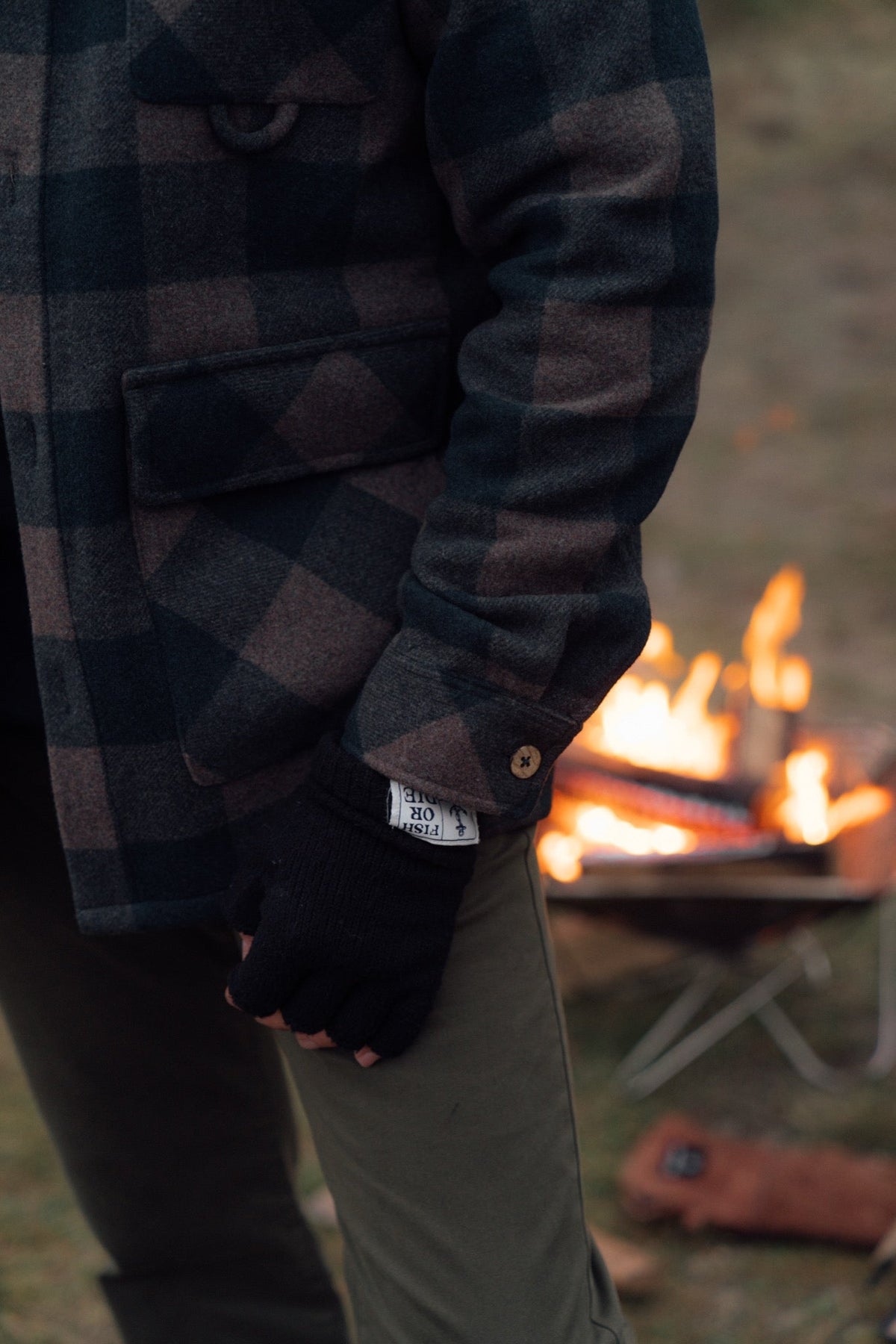 Birler Wool Jacket (Morel/Green Gab