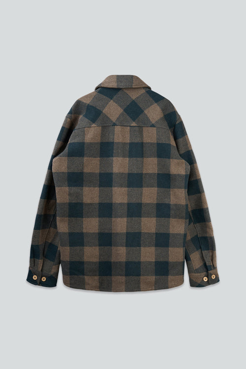 Birler Wool Jacket (Morel/Green Gab