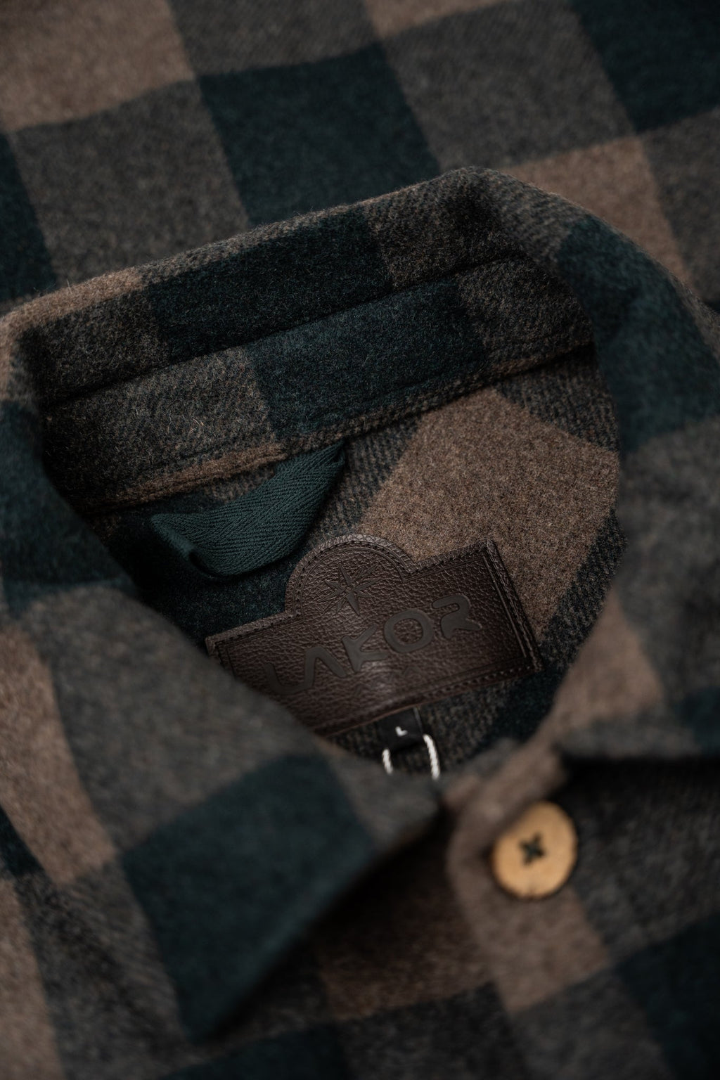 Birler Wool Jacket (Morel/Green Gab
