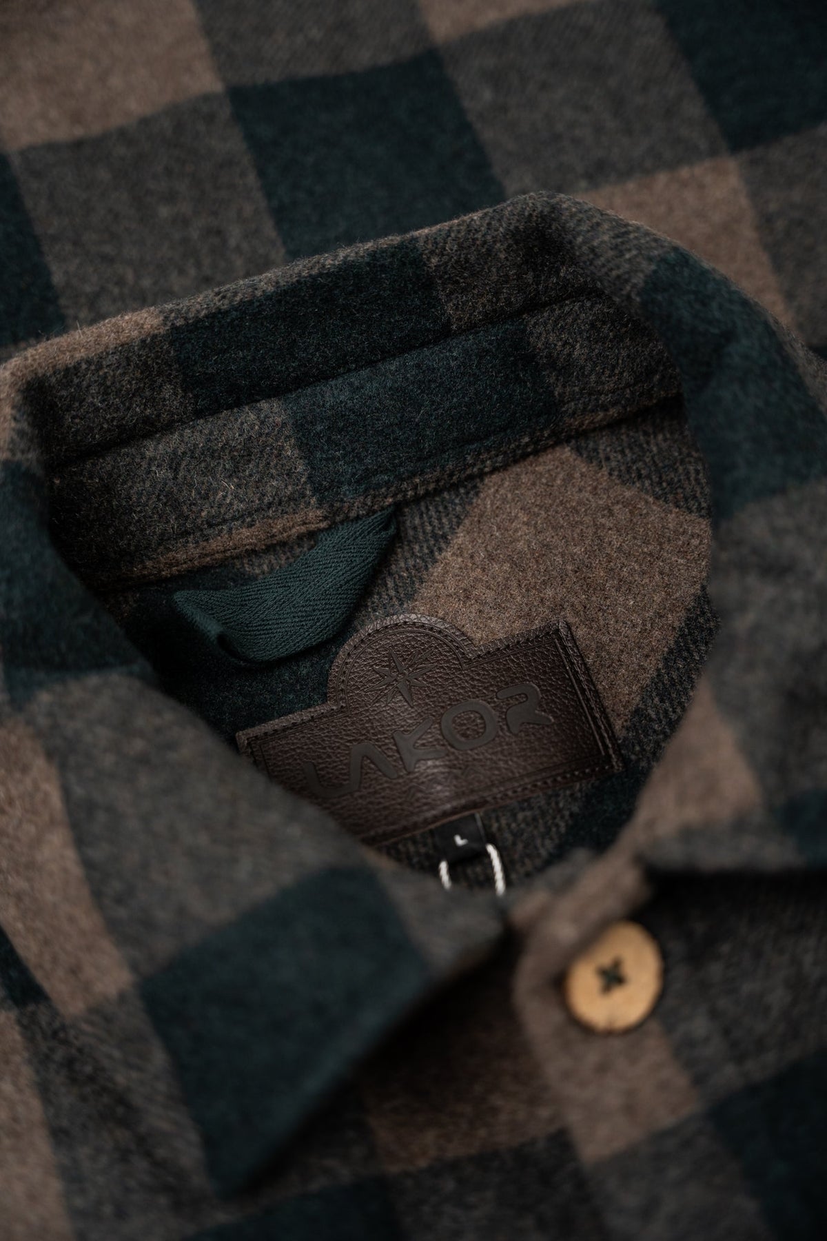 Birler Wool Jacket (Morel/Green Gab