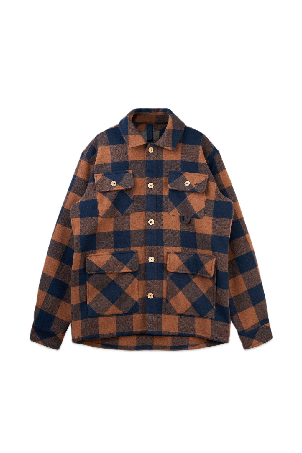 Birler Wool Jacket (Blueberry/Mocha