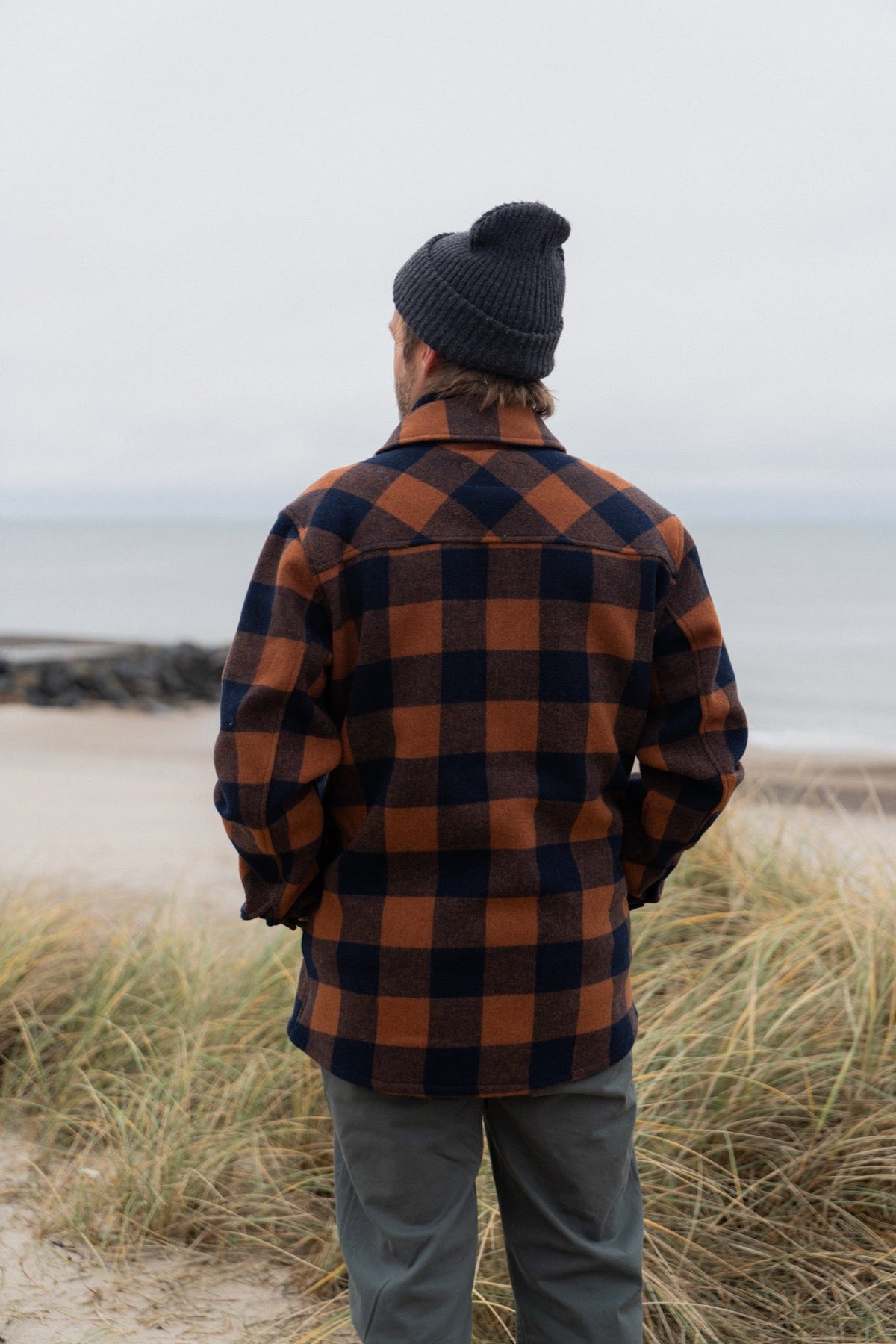 Birler Wool Jacket (Blueberry/Mocha
