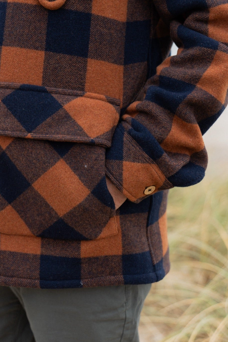 Birler Wool Jacket (Blueberry/Mocha