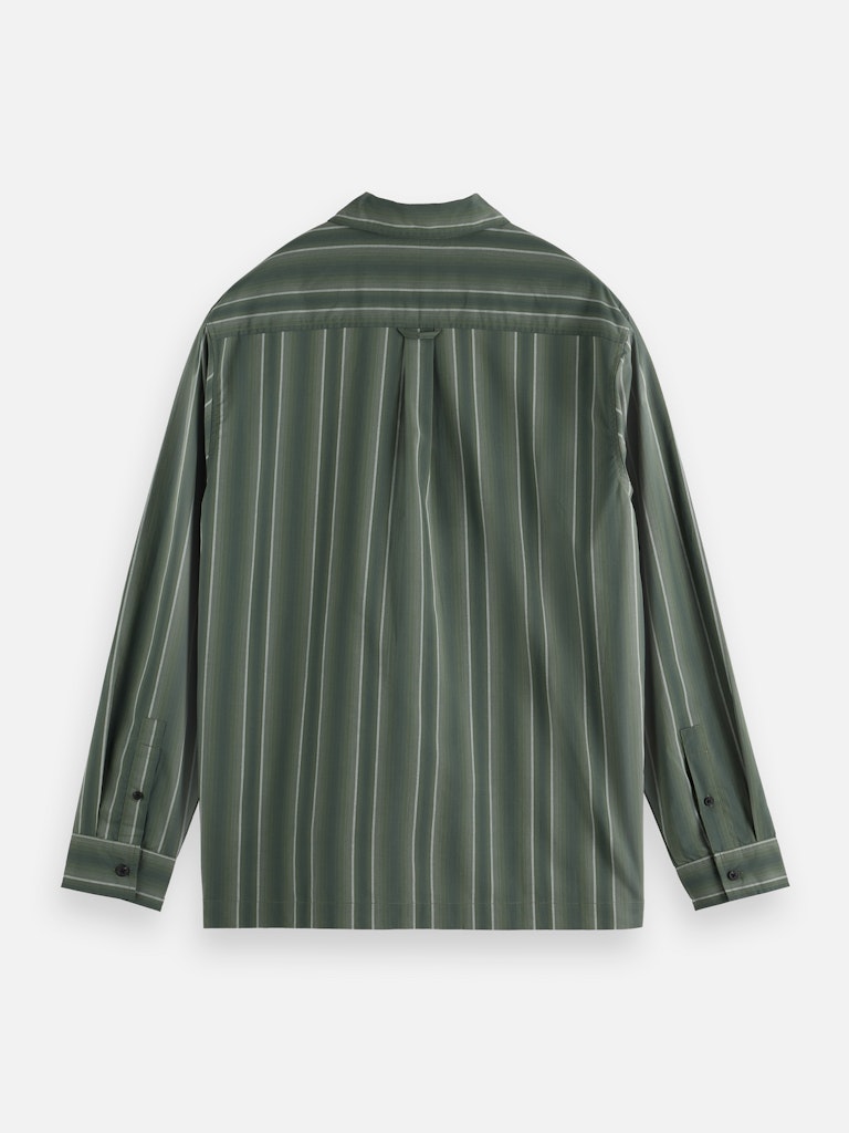 Shadow-stripe relaxed-fit shirt