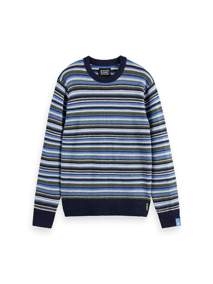 Soft knit striped regular fit pullo