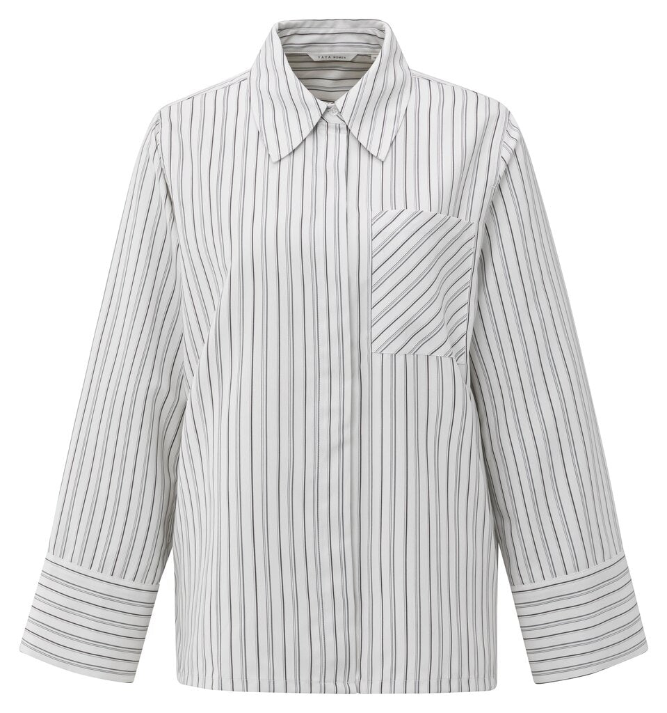 Gestreifte Oversize-Bluse