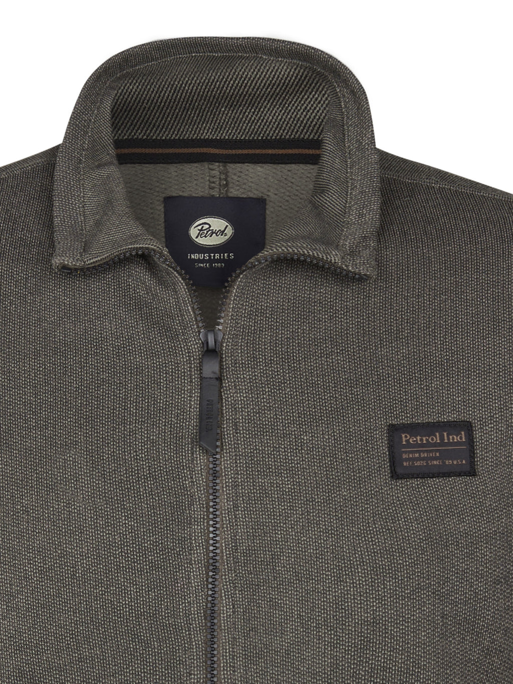 Men Sweater Collar Zip