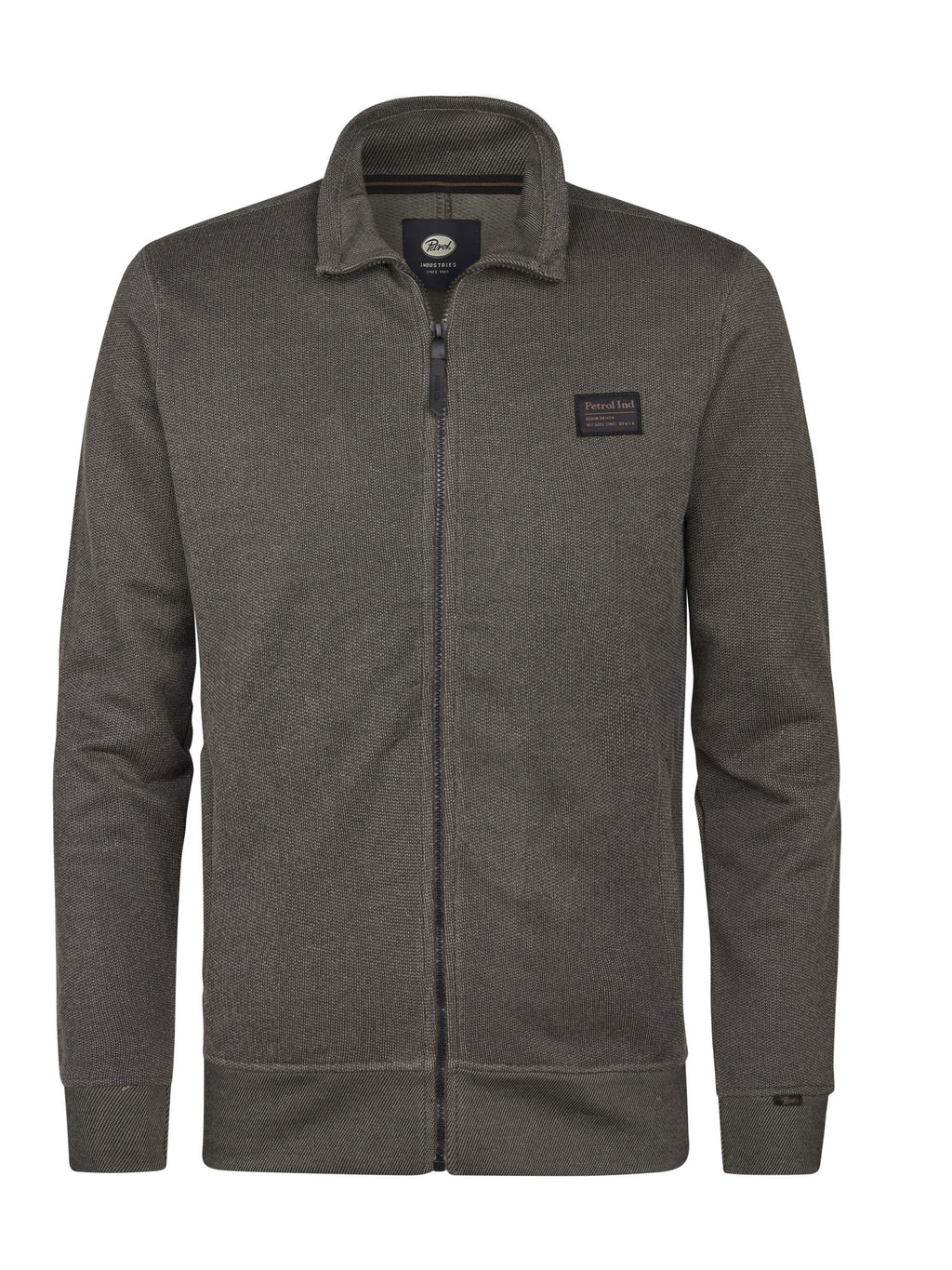 Men Sweater Collar Zip