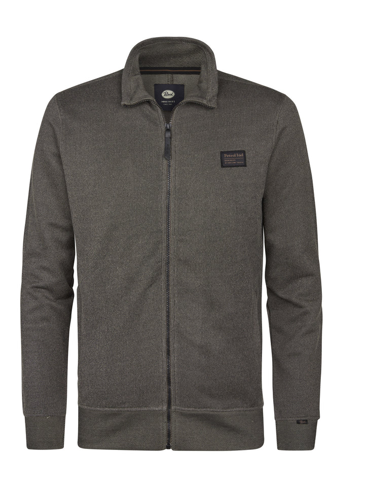 Men Sweater Collar Zip