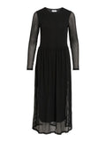 VITIONA O-NECK L/S MIDI DRESS/R