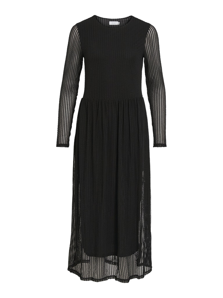 VITIONA O-NECK L/S MIDI DRESS/R